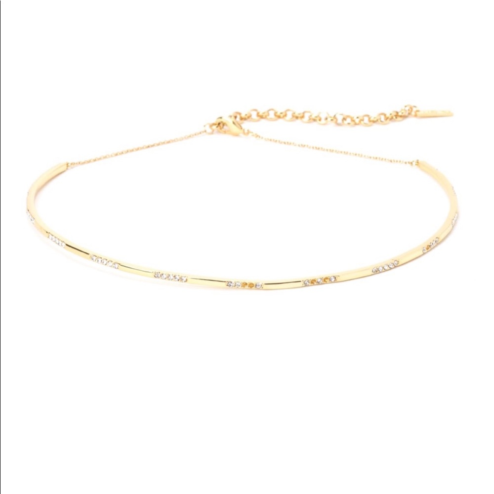 Luv Aj Scatter Pave Choker - Gold (NWOT)